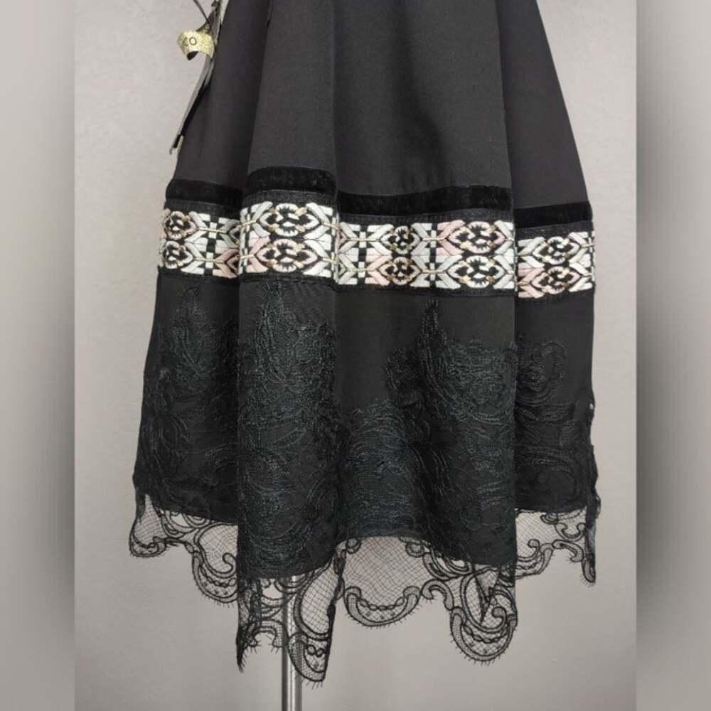 Bronx and Banco Ethnos Ruffle Black Sleeveless Dress Size 6 / Medium - Picture 13 of 16